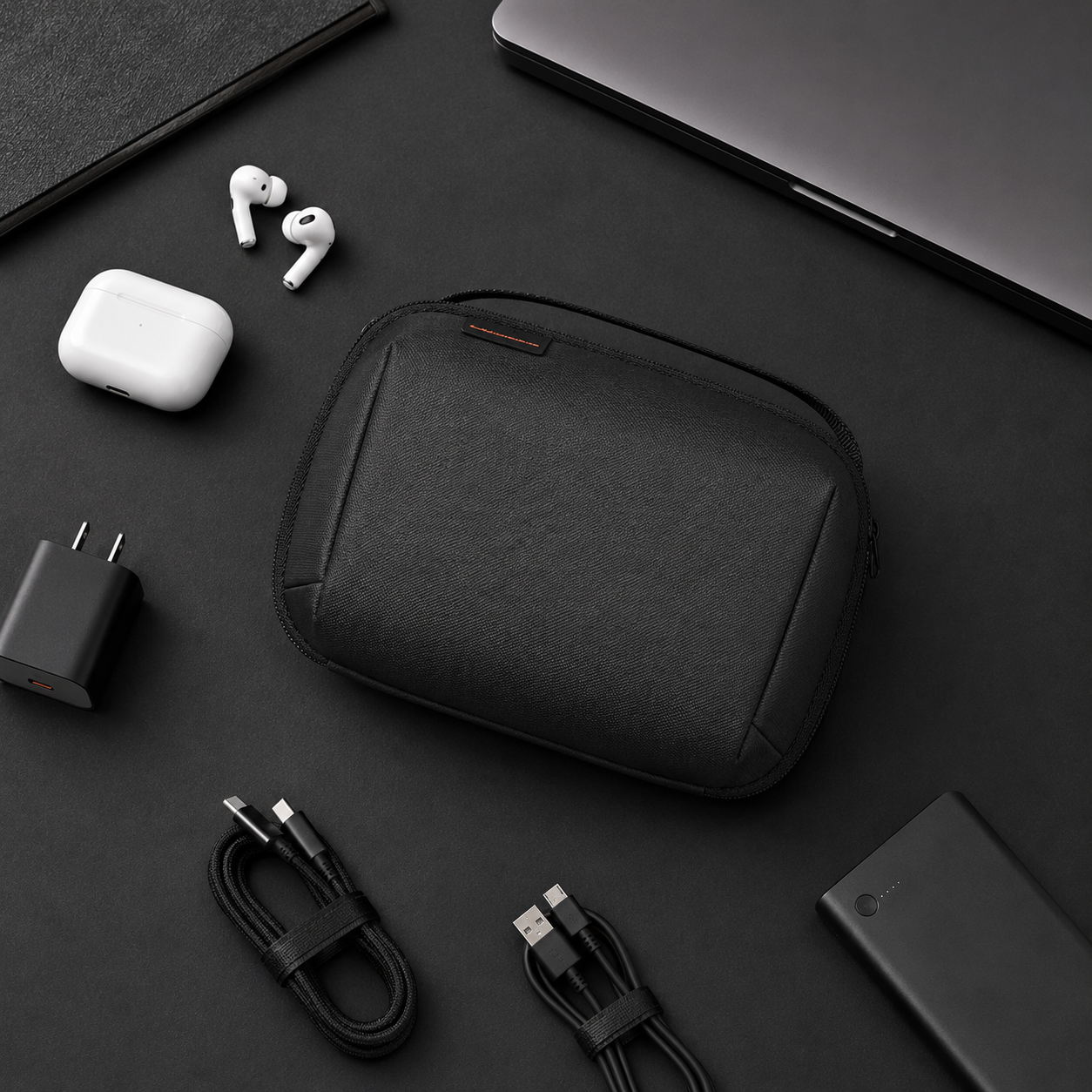 PackLite Cable & Tech Organizer Pouch — compact tech pouch for a carry-on