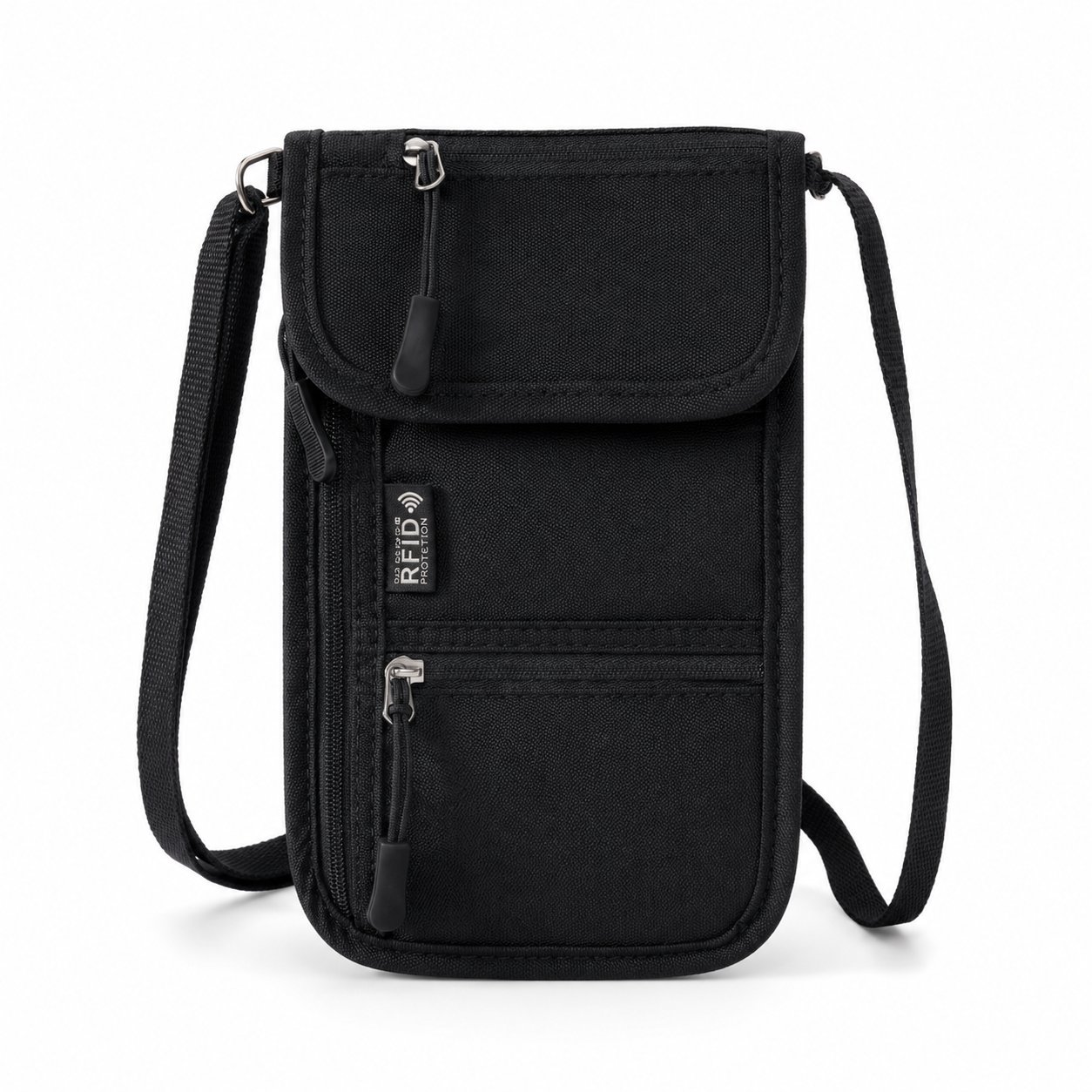PackLite Neck Wallet & RFID Passport Sleeve for hidden travel security