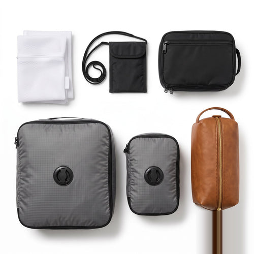 PackLite Carry-On Kit, the complete one-bag travel bundle laid out together