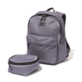 PackLite Packable Daypack in slate gray with its folded pouch on white background