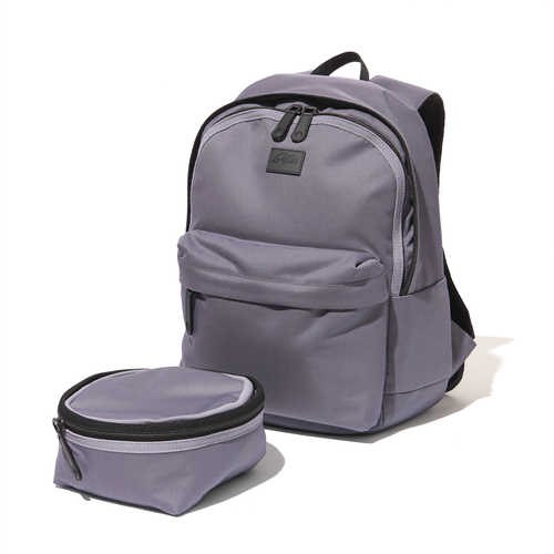 PackLite Packable Daypack in slate gray with its folded pouch on white background